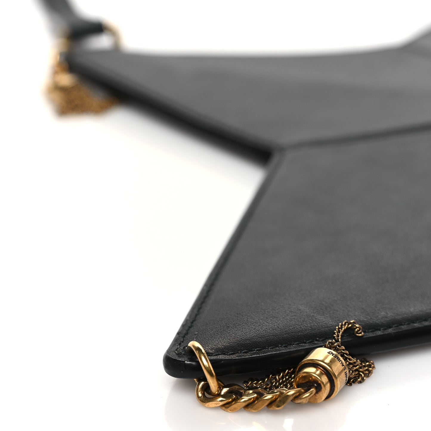 Calfskin Astro Star Shoulder Bag Black