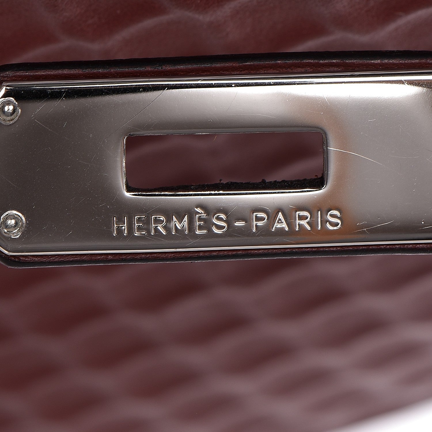 Hermes Barenia Sellier Waffle Kelly 35 Rouge H 20 of 34