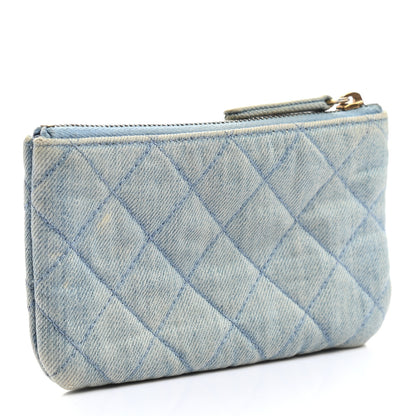 Chanel Denim Quilted Small Reissue Cosmetic Case Blue 3 of 7