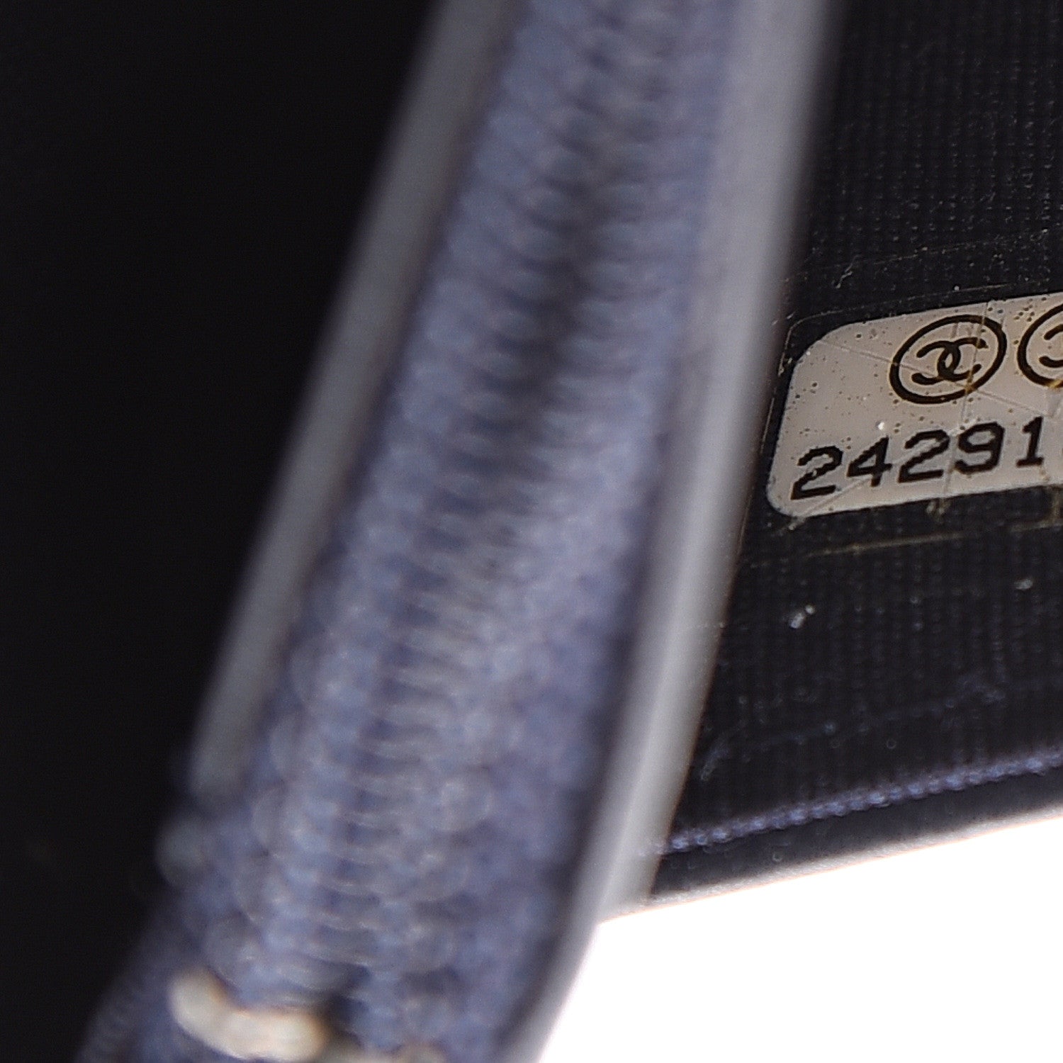 Chanel Caviar Quilted Boy Wallet On Chain WOC Navy 7 of 7