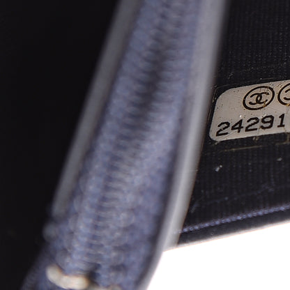 Chanel Caviar Quilted Boy Wallet On Chain WOC Navy 7 of 7