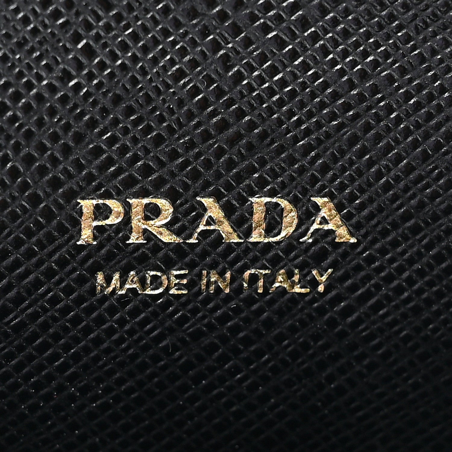 Prada Saffiano Foldover Card Holder Wallet Black 8 of 12