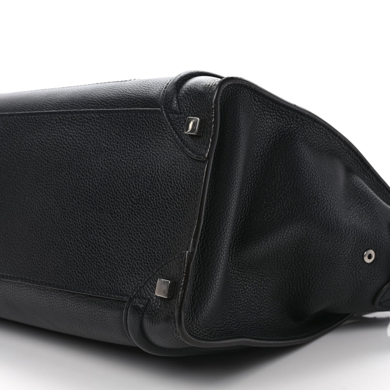 Celine Drummed Calfskin Shoulder Luggage Black 8 of 8