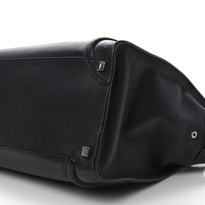 Celine Drummed Calfskin Shoulder Luggage Black 8 of 8