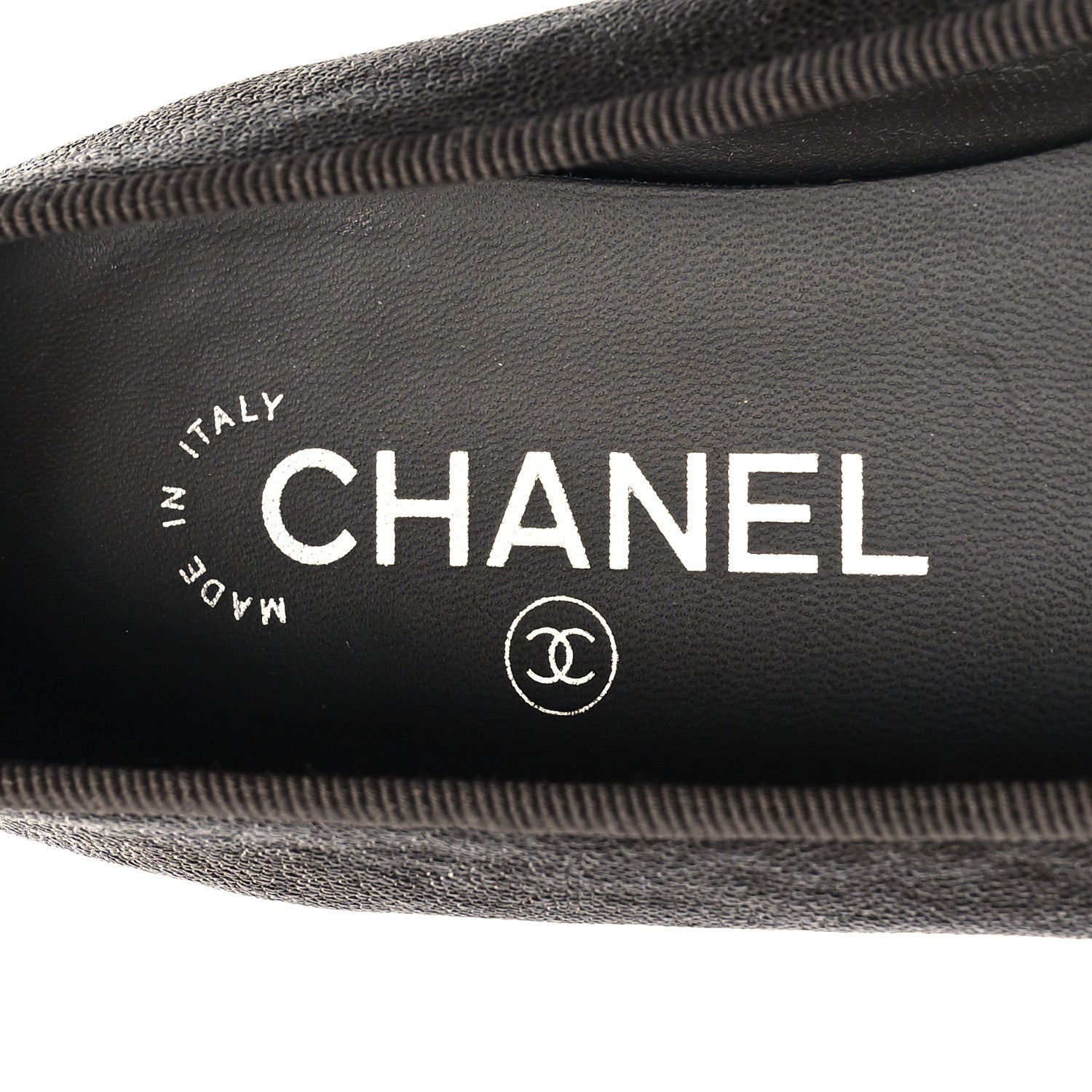 Chanel Caviar CC Cap Toe Ballerina Flats 38.5 Brown 9 of 9