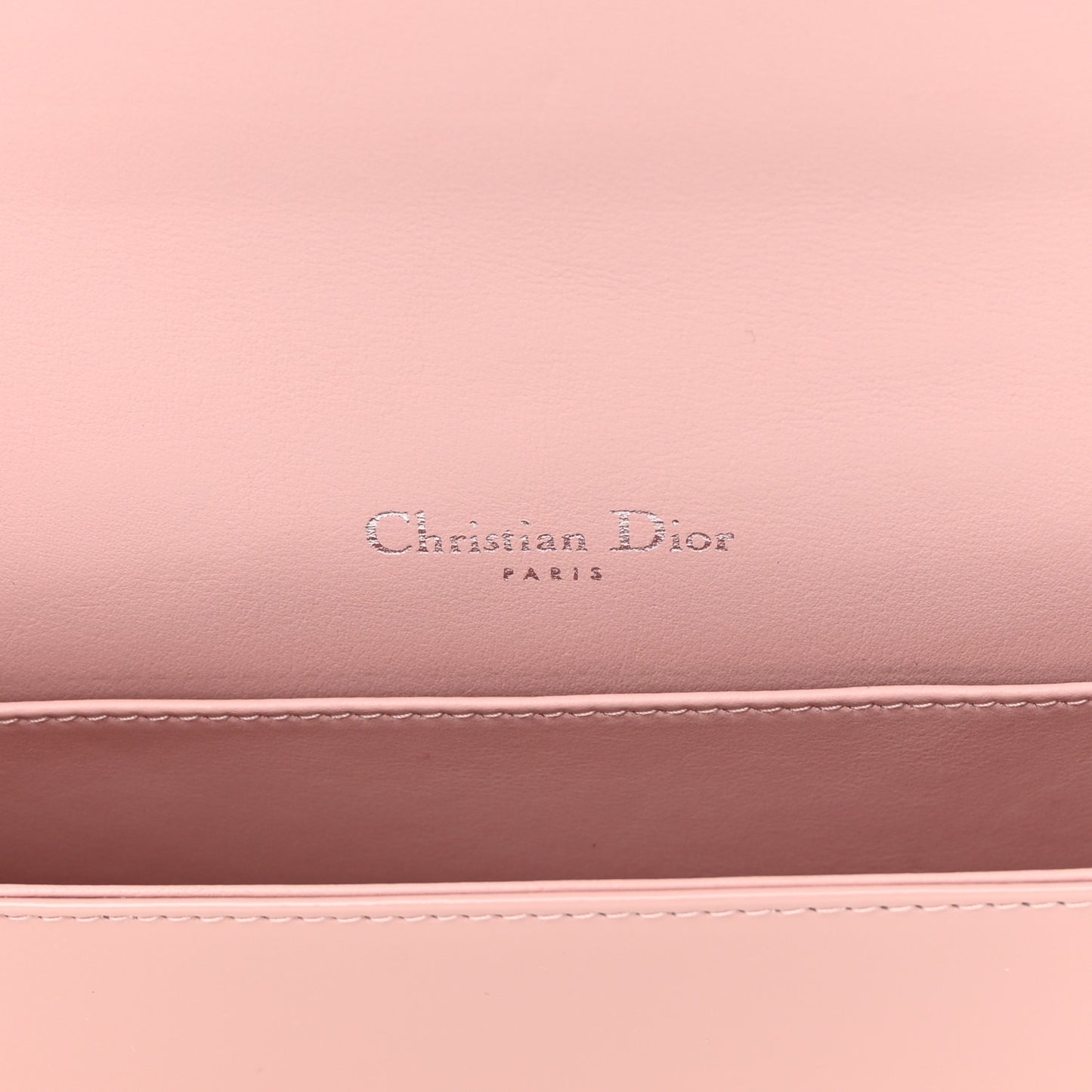 Patent Cannage Lady Dior Convertible Clutch Light Pink