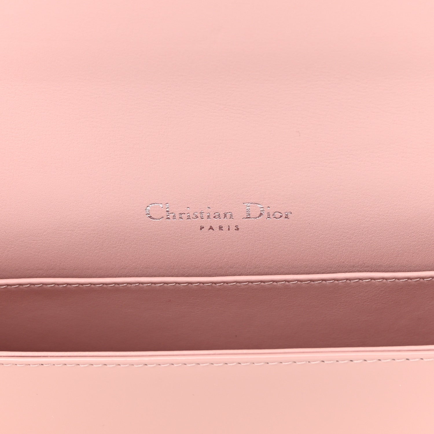 Christian Dior Patent Cannage Lady Dior Convertible Clutch Light Pink 8 of 13