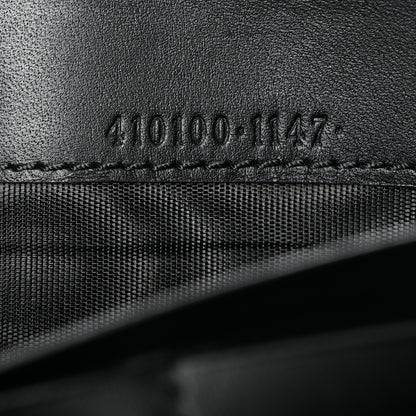 Gucci Calfskin GG Supreme Monogram Continental Wallet Black 7 of 9