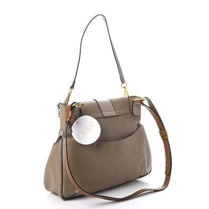 Chloe Grained Lambskin Medium Lexa Shoulder Bag Motty Grey 5 of 10