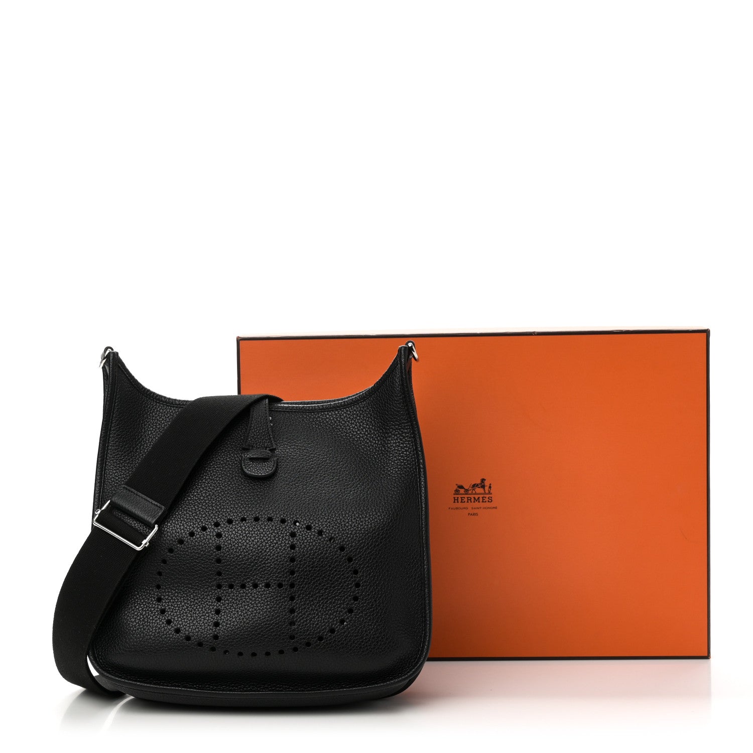 Hermes Taurillon Clemence Evelyne III PM Black 11 of 11