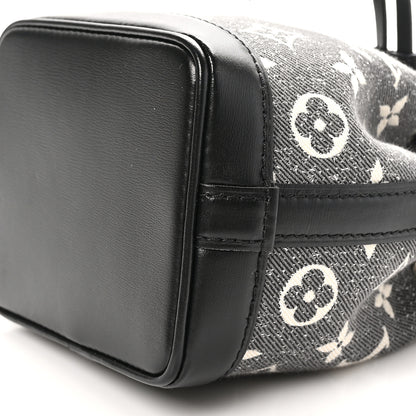 Louis Vuitton Monogram Jacquard Denim Nano Noe Bleu 9 of 9