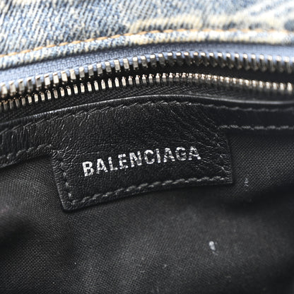 Balenciaga Denim BB Monogram Neo Cagole Handbag XS Blue 7 of 11