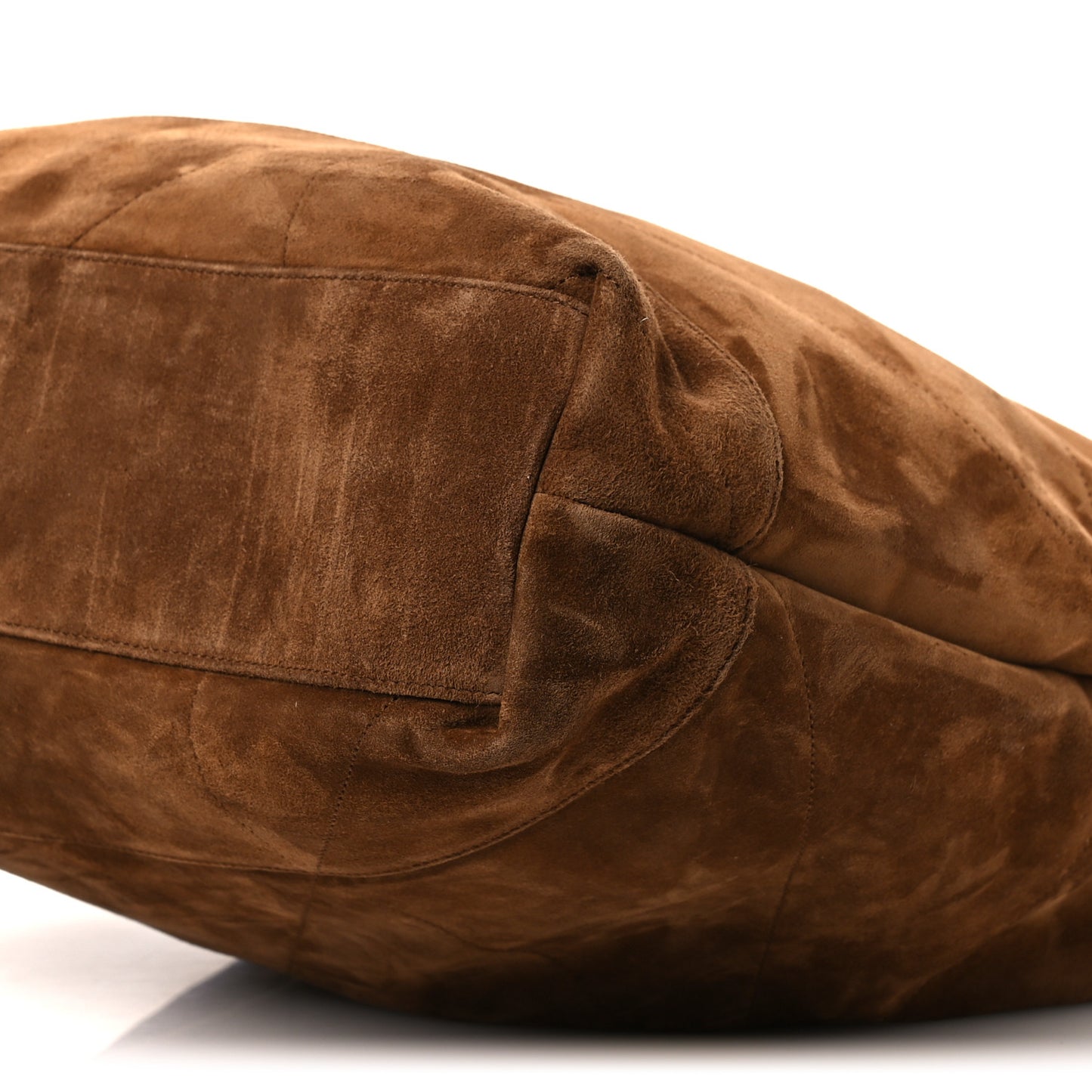 Suede Monogram Large Jamie Pochon Caramel Cognac