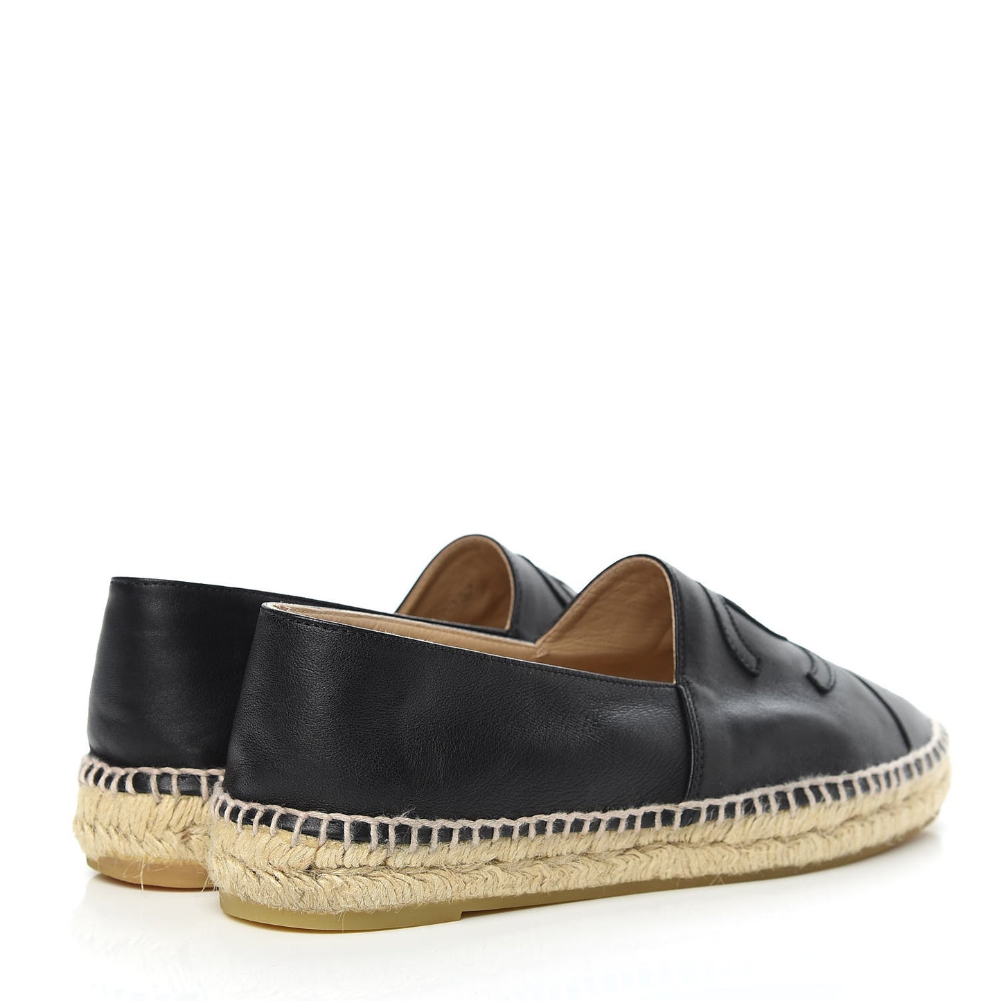 Lambskin CC Espadrilles 40 Black