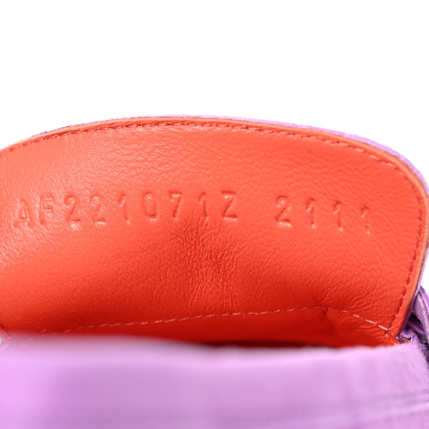 Hermes Suede Goatskin Womens Royal Loafers 36 Violet Parme 8 of 8