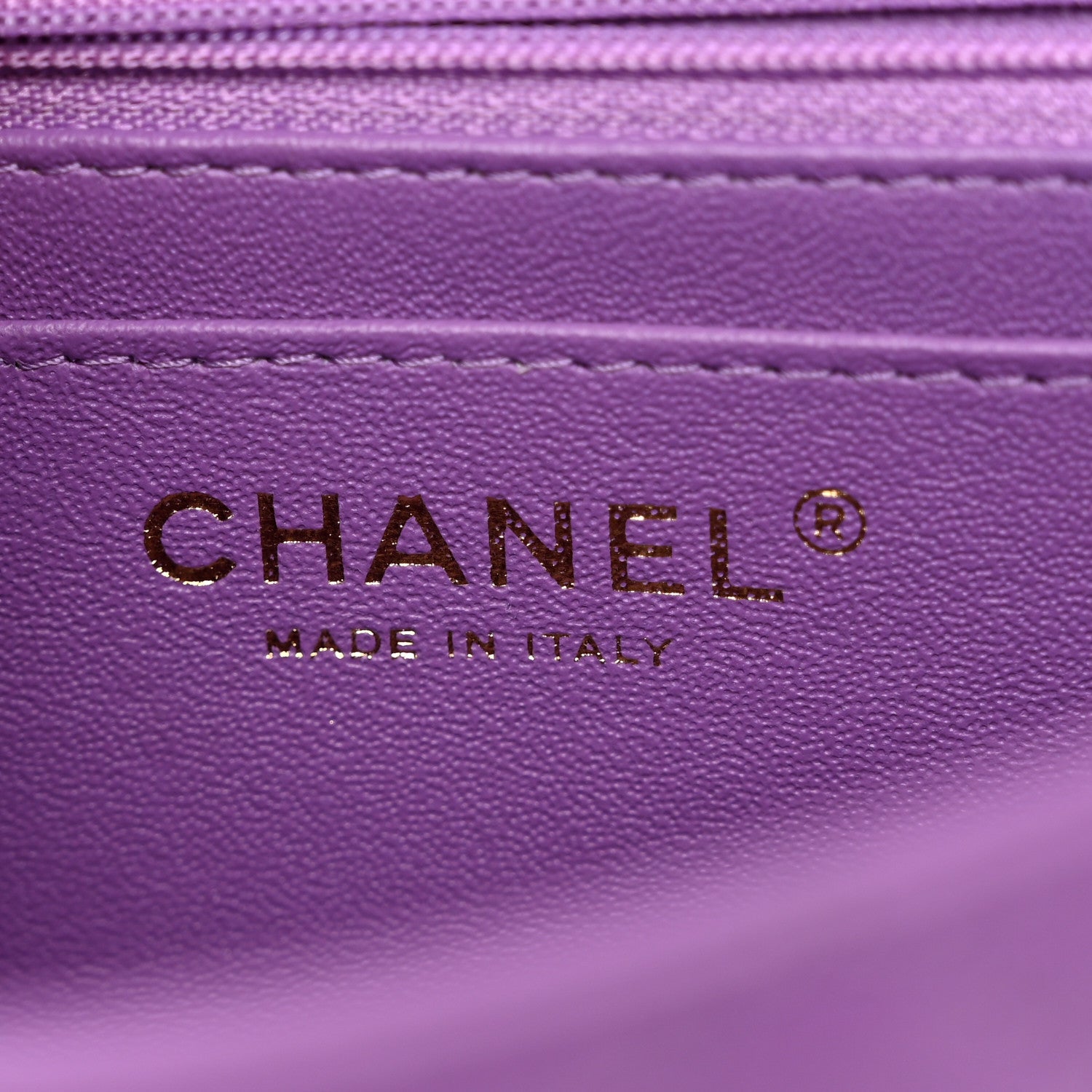 Chanel Lambskin Quilted Mini Rectangular Flap Purple 6 of 10