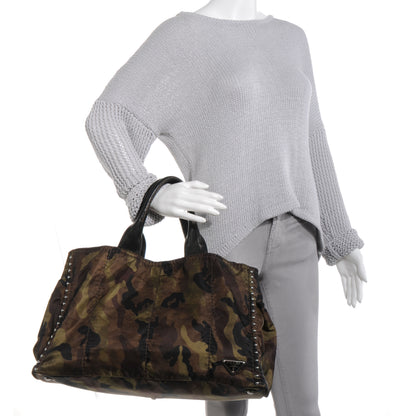 Prada Tessuto Nylon Camouflage Tote Mimetico 2 of 9