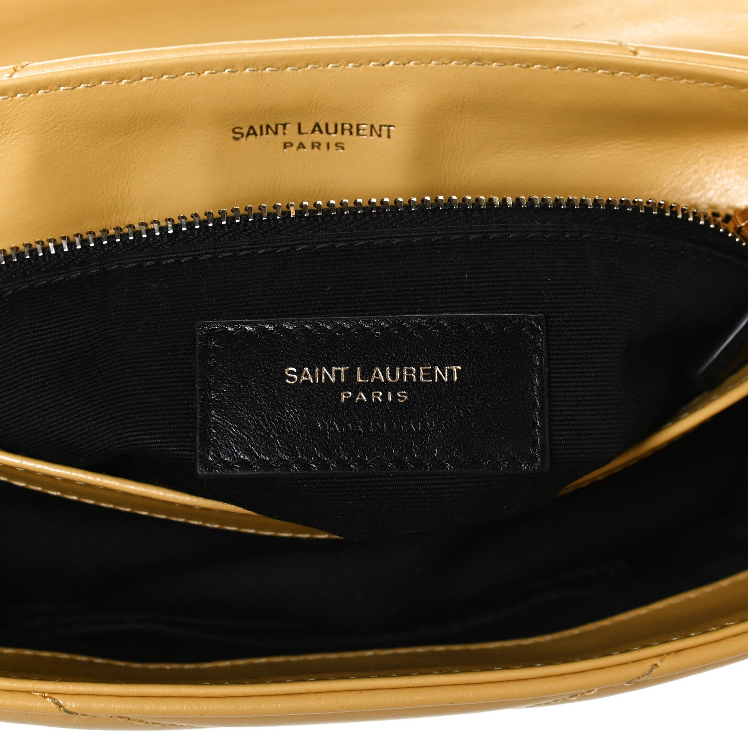 Saint Laurent Calfskin Y Quilted Monogram Toy Loulou Crossbody Bag Sunflower 7 of 11