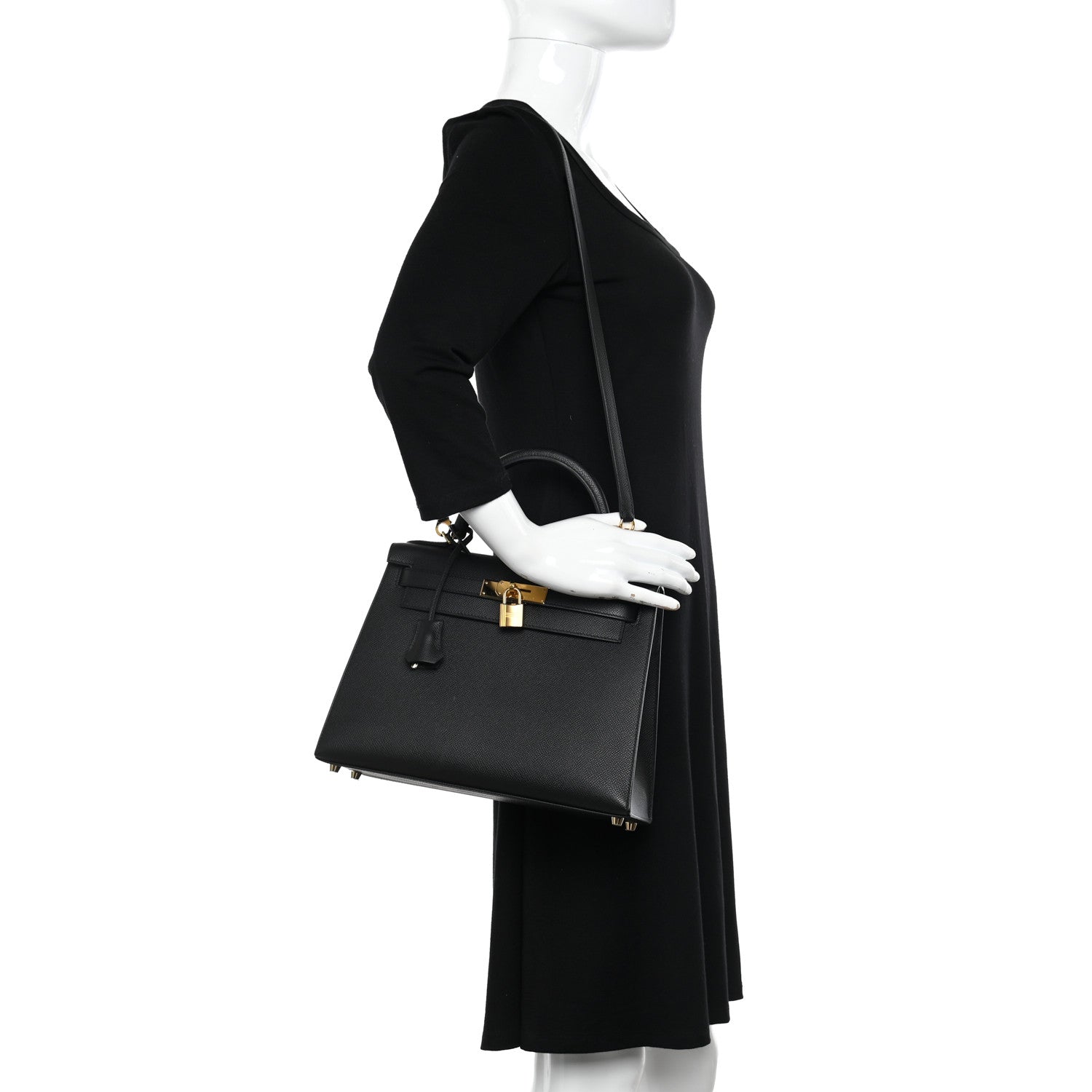 Hermes Epsom Kelly Sellier 28 Black 2 of 14