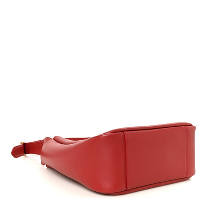 Saint Laurent Smooth Calfskin Small Le 5 A 7 Soft Hobo Red Danger 4 of 10