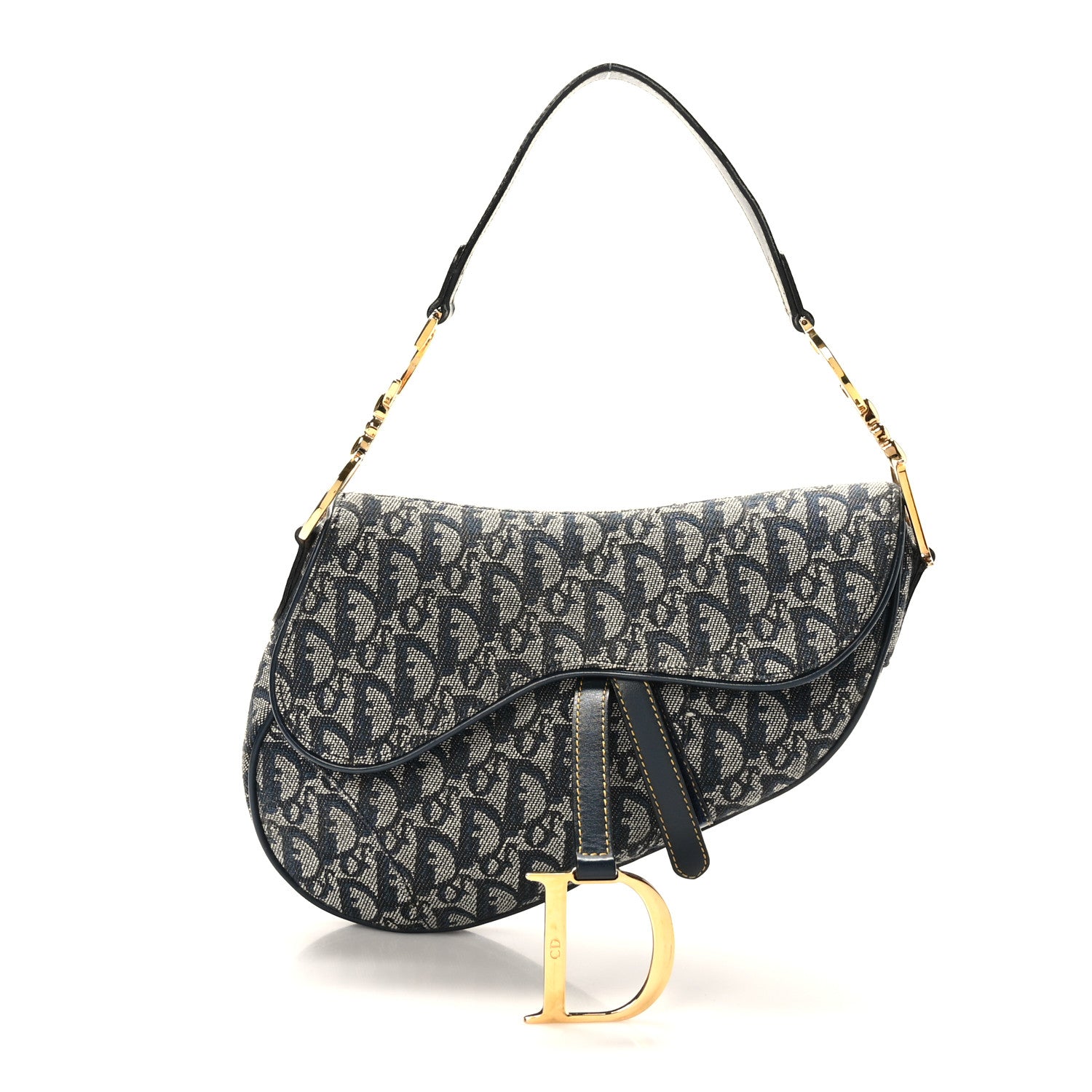 Christian Dior Monogram Saddle Bag Blue 1 of 9
