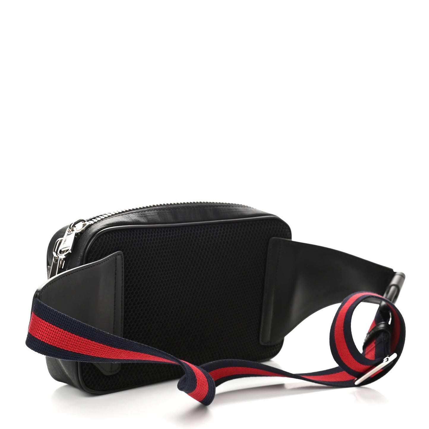 Soft GG Supreme Monogram Web Belt Bag Black Grey