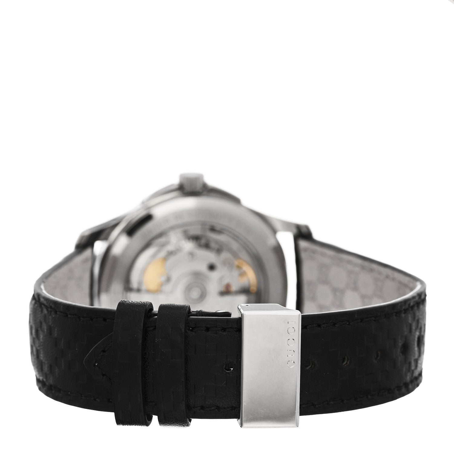 Gucci Stainless Steel Calfskin 38mm G-Timeless Automatic Watch Black 3 of 5