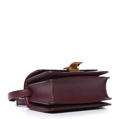 Celine Box Calfskin Small Classic Box Flap Bag Burgundy 3 of 5