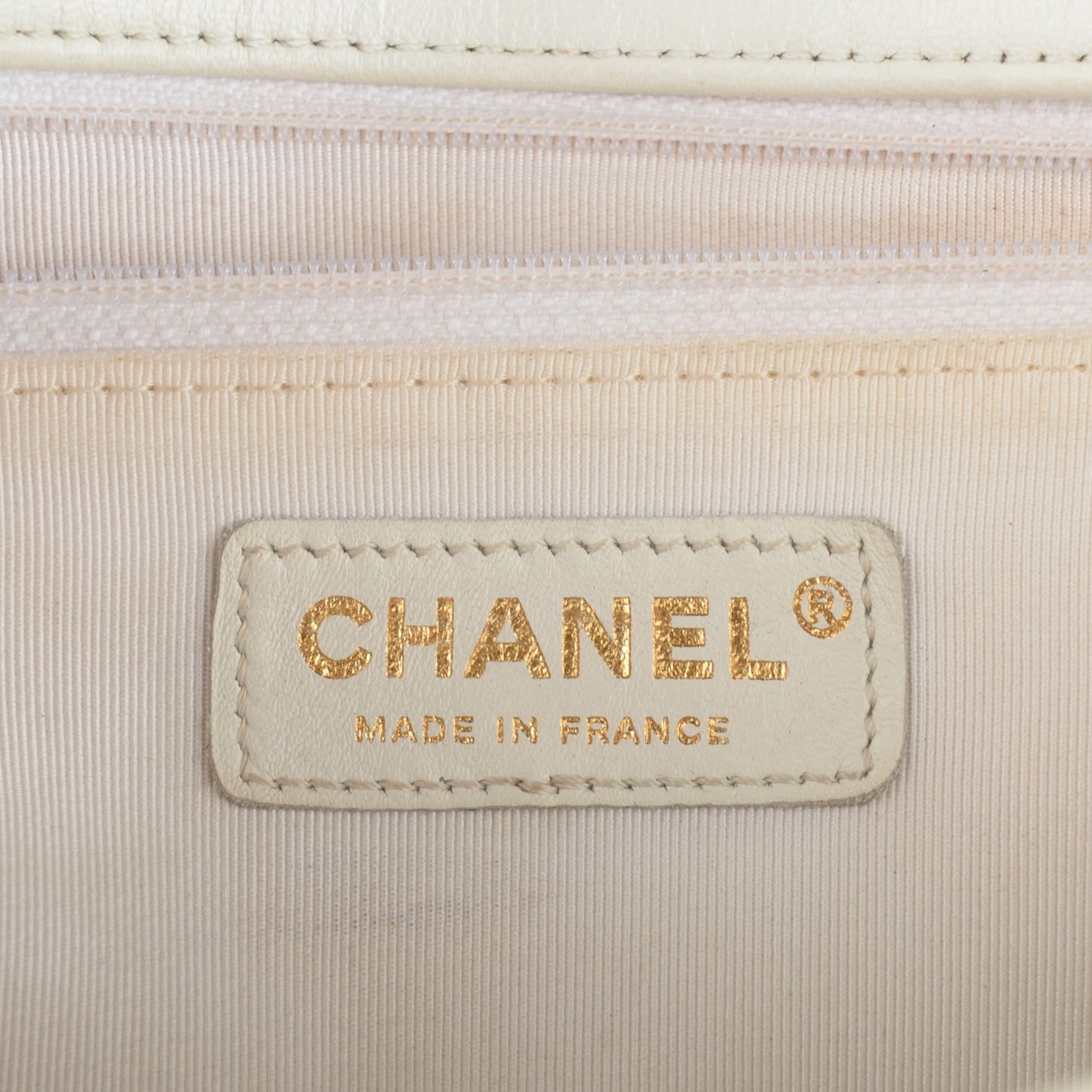 Sheepskin Braided New Medium Boy Reverso Flap White