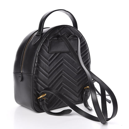 Gucci Calfskin Matelasse GG Marmont Backpack Black 3 of 10