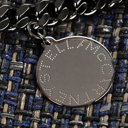 Stella McCartney Metallic Woven Boucle Falabella Blue 7 of 9
