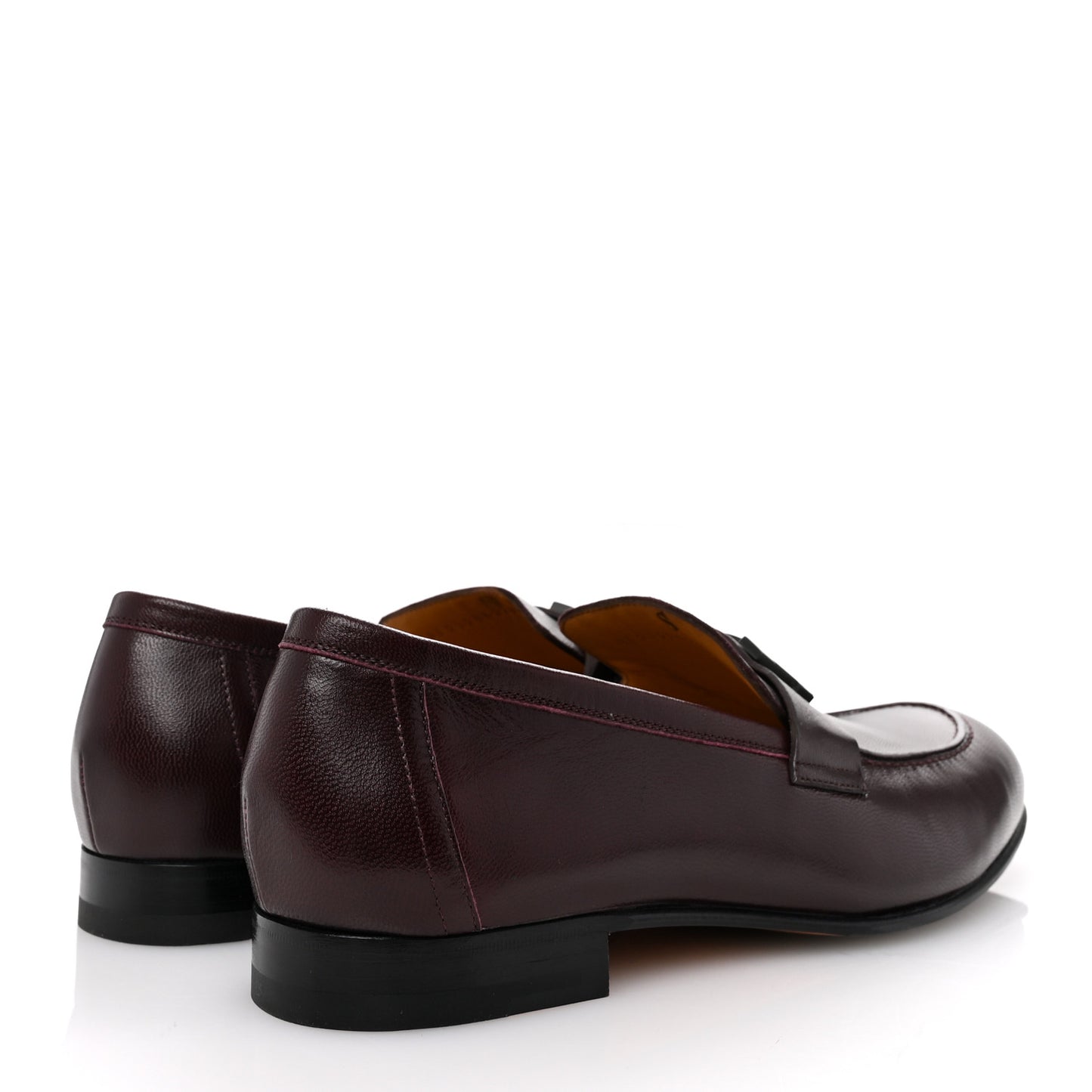 Goatskin Mens Paris Loafers 42 Marron Mahogany