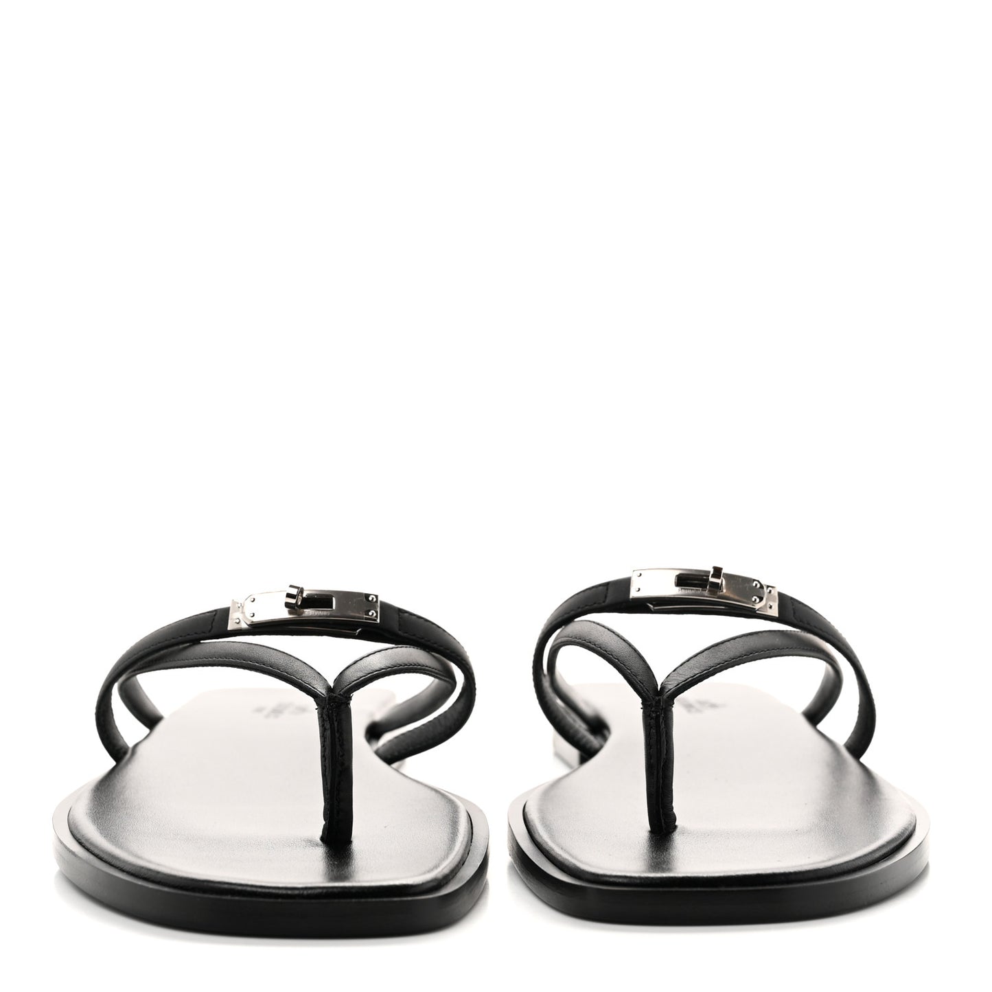 Calfskin Miss Sandals 38 Black