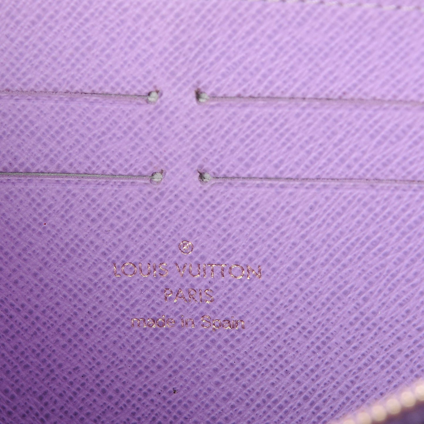 Damier Ebene Illustre Zippy Wallet Violet