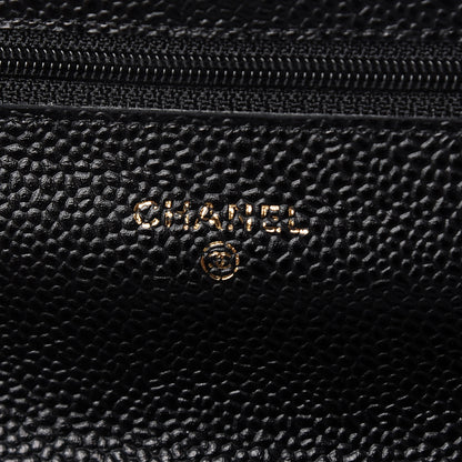 Chanel Caviar Quilted Wallet On Chain WOC Black 6 of 11