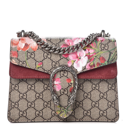 Gucci GG Supreme Monogram Blooms Mini Dionysus Shoulder Bag Beige Multicolor Dry Rose 1 of 8