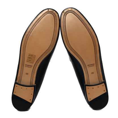 Gucci Lambskin Womens Brixton Horsebit Loafers 40 Black 4 of 6