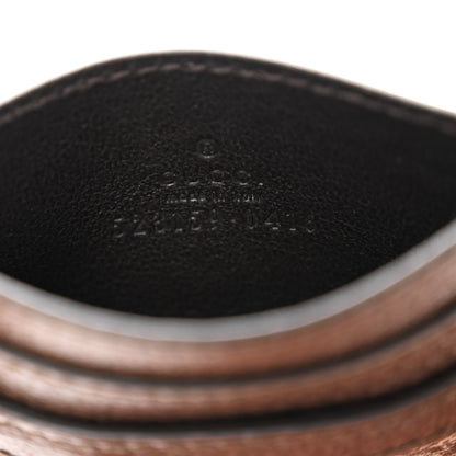 Gucci GG Supreme Monogram Textured Dollar Calfskin Ophidia Card Holder Beige Ebony New Acero 5 of 7
