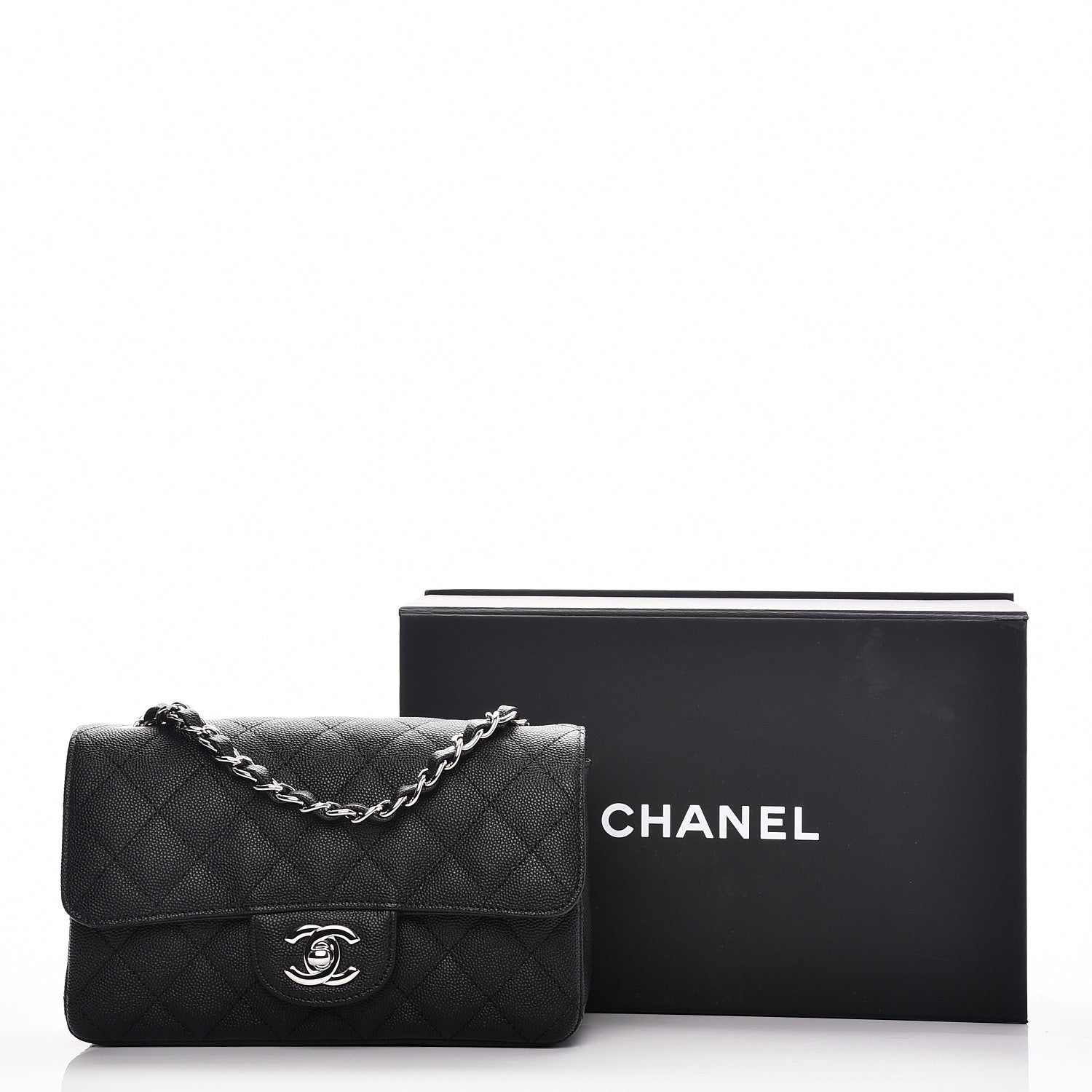 Chanel Caviar Quilted Mini Rectangular Flap Black 8 of 8
