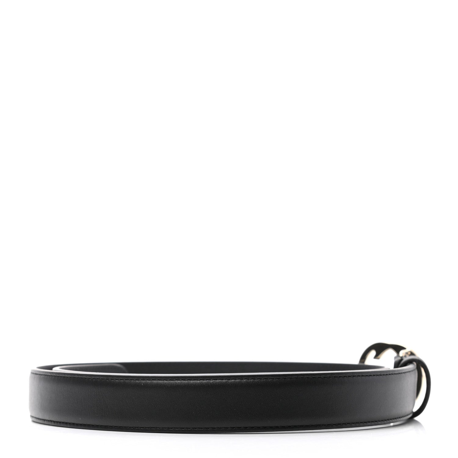 Gucci Moon Calfskin Interlocking G 25mm Belt 85 34 Black 2 of 3
