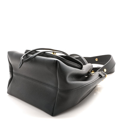 Louis Vuitton Calfskin Lockme Bucket MM Black 9 of 10