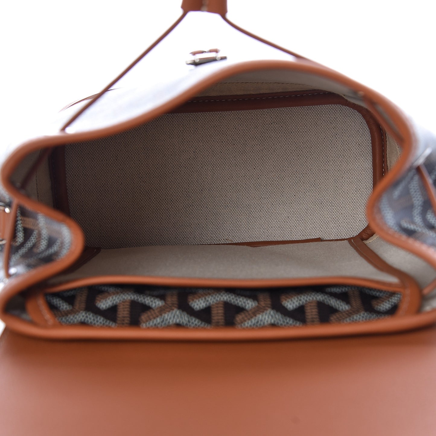 Goyardine Calfskin Mini Alpin Backpack Black Gold