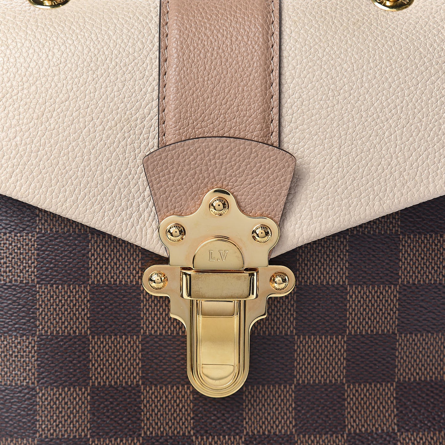 Damier Ebene Clapton Backpack Creme