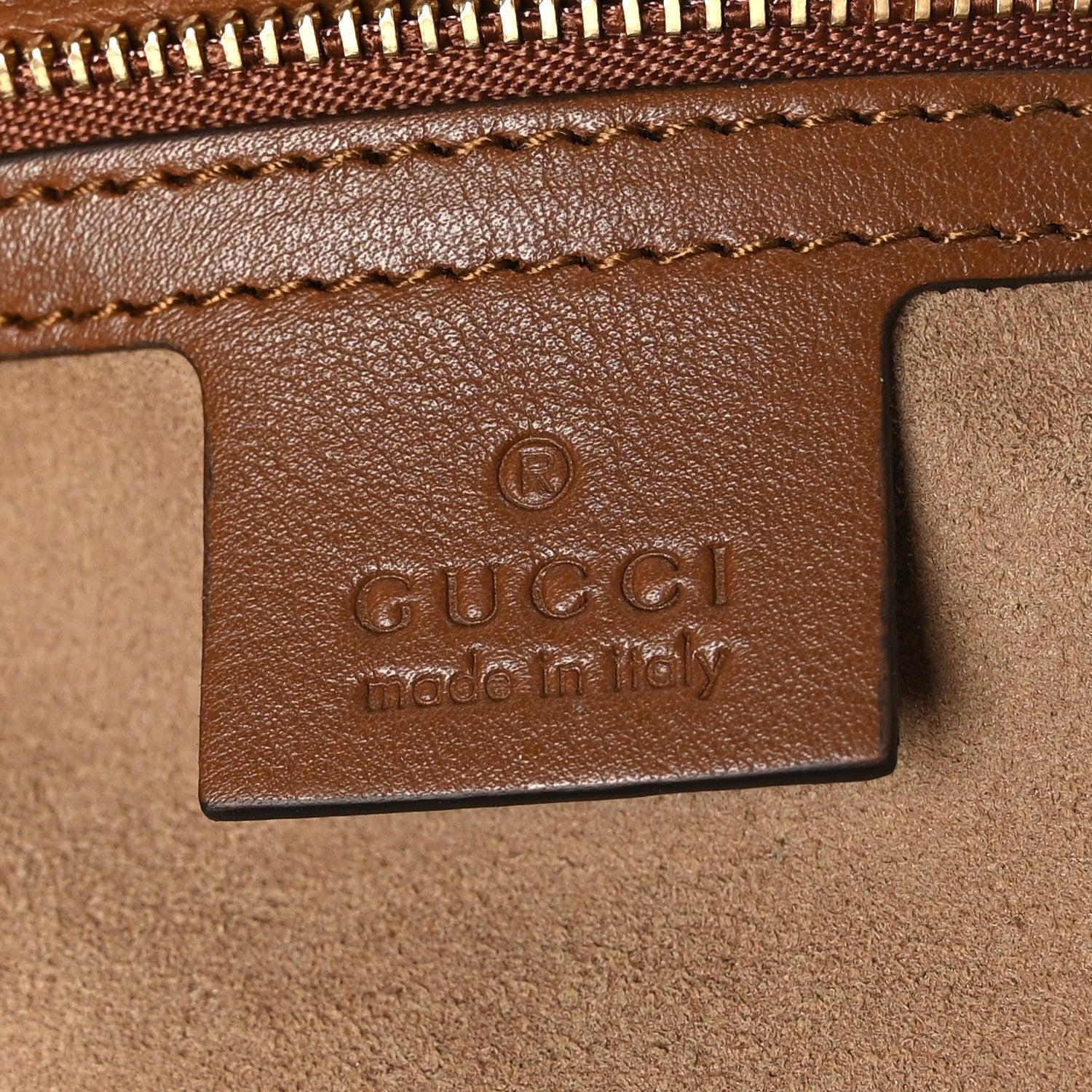 Gucci GG Supreme Monogram Medium Padlock Tote Beige Cuir 6 of 9