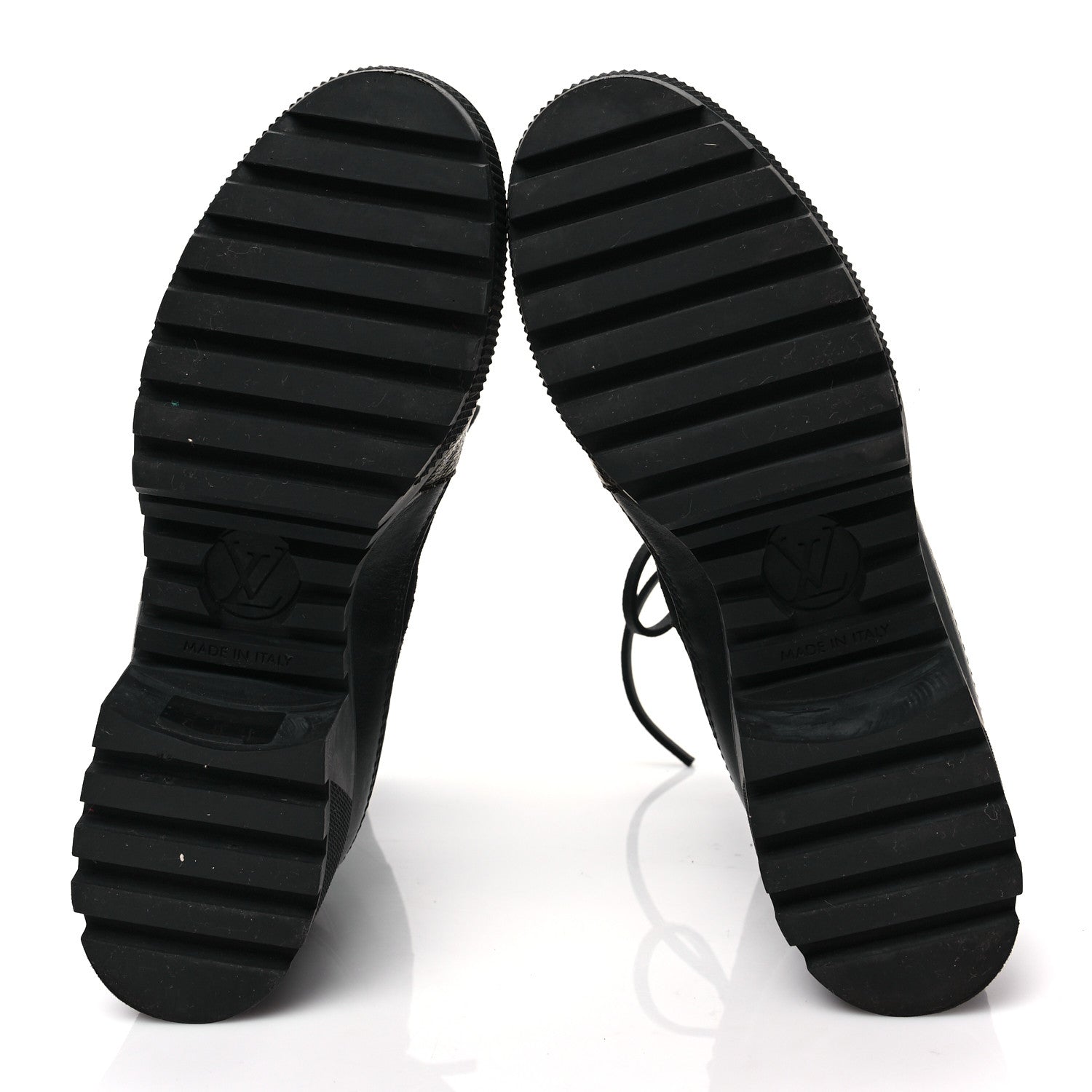 Louis Vuitton Suede Calfskin Monogram Checkpoint Platform Desert Boots 36 Black 5 of 6