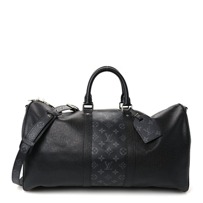 Louis Vuitton Taigarama Keepall Bandouliere 50 Black 1 of 10