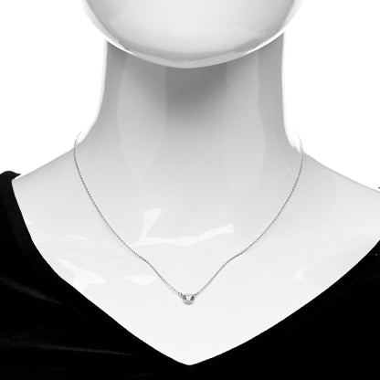 Tiffany Platinum Diamond .40ct Elsa Peretti Diamonds by the Yard Pendant Necklace 2 of 5