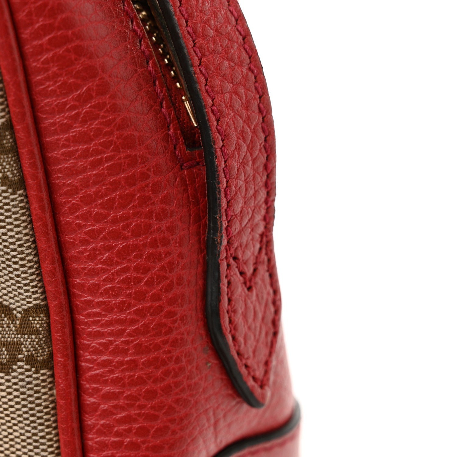 Gucci Monogram Mini Bree Messenger Bag Red 11 of 11