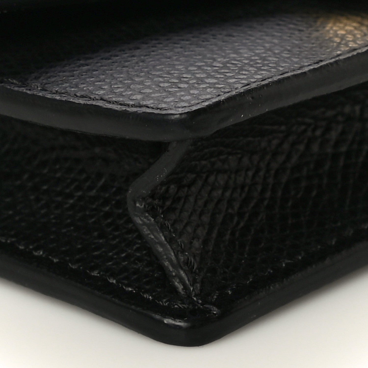 Fendi Vitello Cruise F is Fendi Geometric Flap Wallet on Chain Black 7 of 8