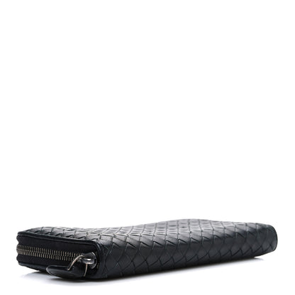 Bottega Veneta Nappa Intrecciato Zip Around Wallet Black 4 of 8